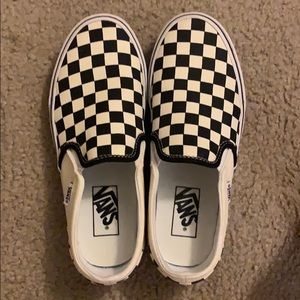 Black & White Checkerboard Vans